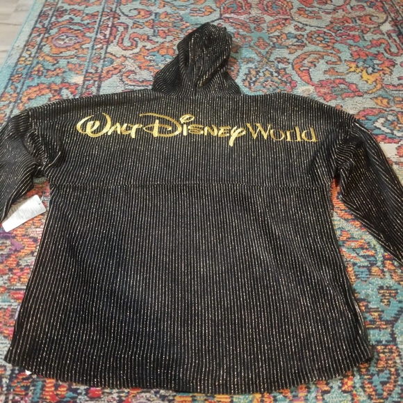 Disney WDW 50th Anniversary Luxe Spirt Jersey Black Corduroy Hooded - Picture 3 of 6